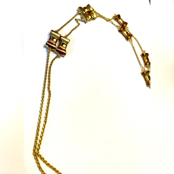Kate Spade ♠️ Gold-Plated Bow-tie necklace - Picture 3 of 6